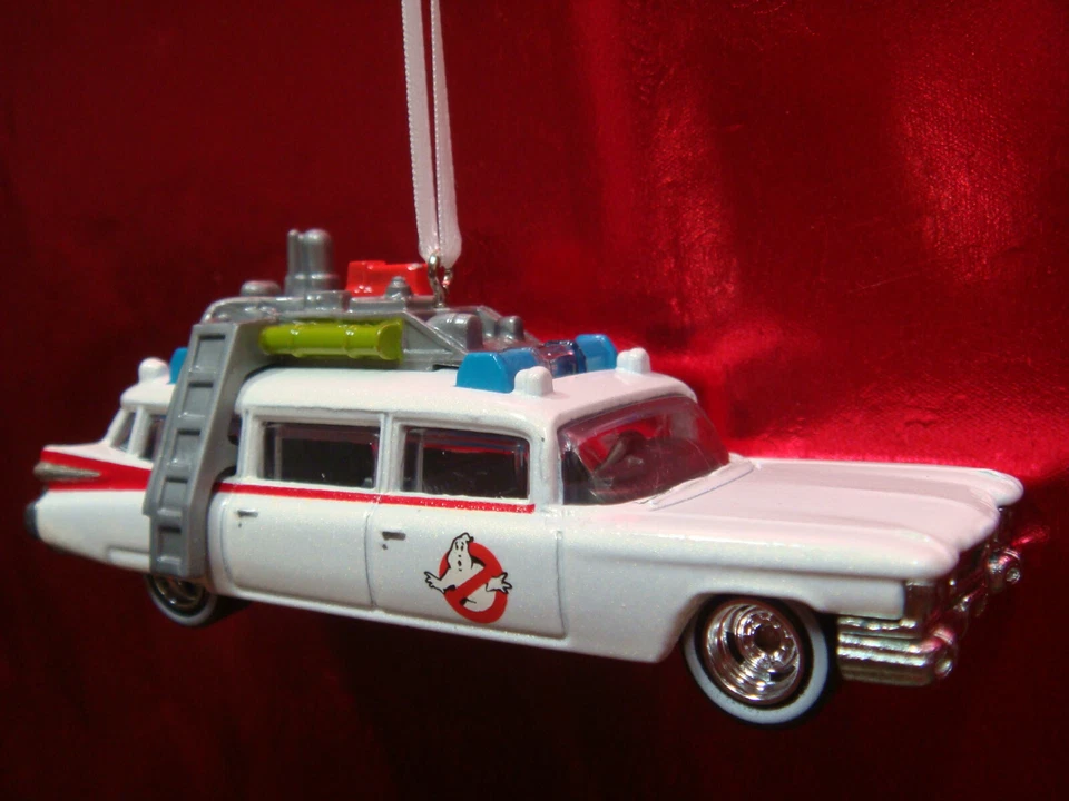 ~NEW~ GHOSTBUSTERS MOVIE 2021 AFTERLIFE ECTO-1 1959 CADILLAC CHRISTMAS ORNAMENT - Image 1 of 1