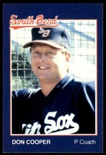 1988 Grand Slam Baseball Card Don Cooper South Bend White Sox #14