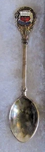 #487) SILVER PLATED TEA SPOON SHANKLIN SEASIDE RESORT ISLE OF WIGHT COAT OF ARMS - Picture 1 of 2