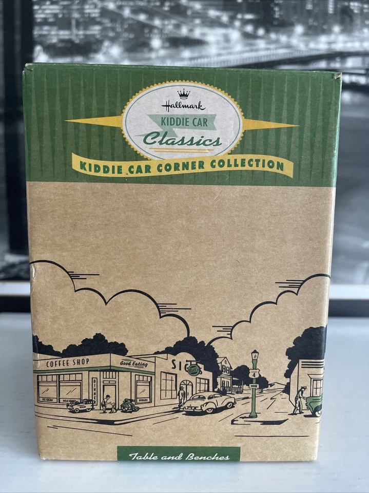 Hallmark Kiddie Car Classics Corner Collection Table and Benches QHG3615