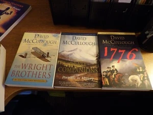 David McCullough Book Lot (7) 1776, Wright Brothers, Path Between Seas, Brave C - Picture 1 of 3