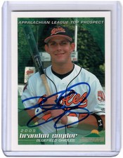 Brandon Snyder 2005 Appalachian League Top Prospect Private Signing Auto Orioles