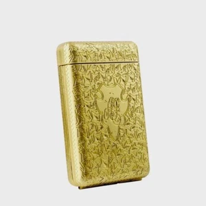 Vintage Peaky Blinders Cigarette Metal Case for 100's or Slim Size - Gold - Picture 1 of 3