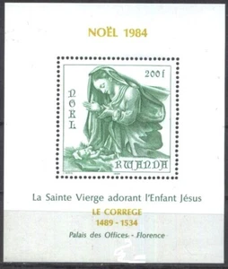 Mint  S/S Christmas  Religion  1984  from Rwanda   avdpz - Picture 1 of 1