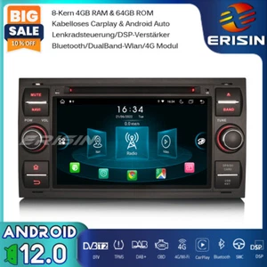 64GB Android 13 Autoradio GPS DVD OBD2 Für Ford C/S-Max Focus Kuga Galaxy Fiesta - Bild 1 von 24