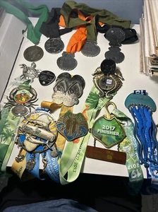 Lot Of 13 A1A Fort Lauderdale Marathon Medals 2006-2014, 2016-2018 Plus - Picture 1 of 10