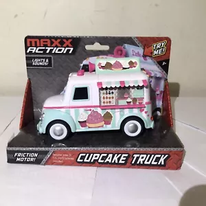 Maxx Action Cup Cake Truck Friction Motor Rubber Tires Lights and Sound NEW - Picture 1 of 7