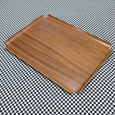 Bandeja de madera curvada rectangular de nogal vintage Herman Miller George Nelson MCM Foto 1 de 4