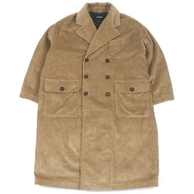 Dolce & Gabbana G025TT вельвет двубортный Chester пальто коричневый размер 46 - Изображение 1 из 4