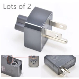 2PCS 3 Prong Duckhead Power AC Adapter Charger US Plug For HP ELITEBOOK ELITEPAD - Bild 1 von 5