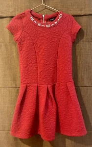 Zunie Girls Red Rhinestone Christmas Dress Size Small - Picture 1 of 3