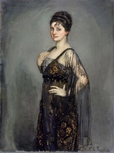 Antonio de La Gandara : "Portrait of Madame Louis Rosenau" — Fine Art Print - Bild 1 von 7