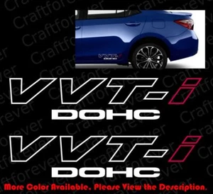 2 piezas x VVT-i VVTI DOHC JDM calcomanías de vinilo gráfico ventana de automóvil troquelado guardabarros TY004 - Imagen 1 de 9