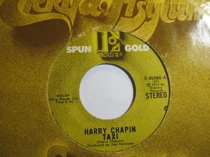 HARRY CHAPIN * 45 * Taxi * 1972 * VG+/VG++ VINYL * USA Elektra SPUN GOLD RI - Picture 1 of 1