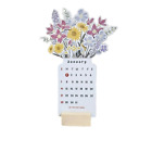 2024 Blumen Tischkalender Vasenfrmiger Monatskalenderplaner N6H63091