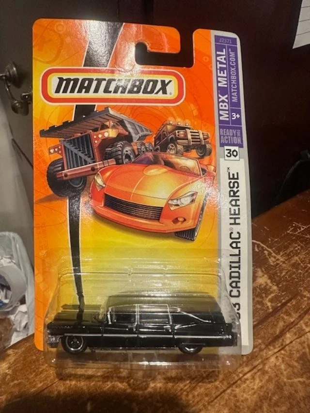 2007 Matchbox MBX Metal 1963 Cadillac Hearse #30 Black - Image 1 of 1