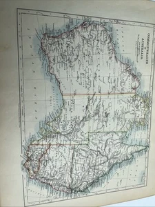 1902: Map Of New South Wales & Victoria WW #88 Commonwealth Of Australia - Picture 1 of 10