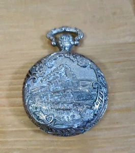 Reloj Bolsillo GINEBRA Tren Tono Plateado Para Piezas O Reparaciones - Imagen 1 de 5