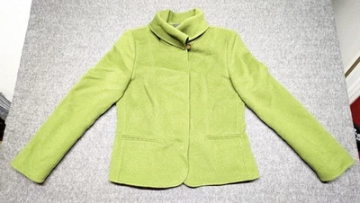 Chaqueta Blazer Carlisle Para Mujer Talla 12 Verde Mezcla Lana Diseñador Abrigo de Carrera Usado en Excelente Condición Foto 1 de 4