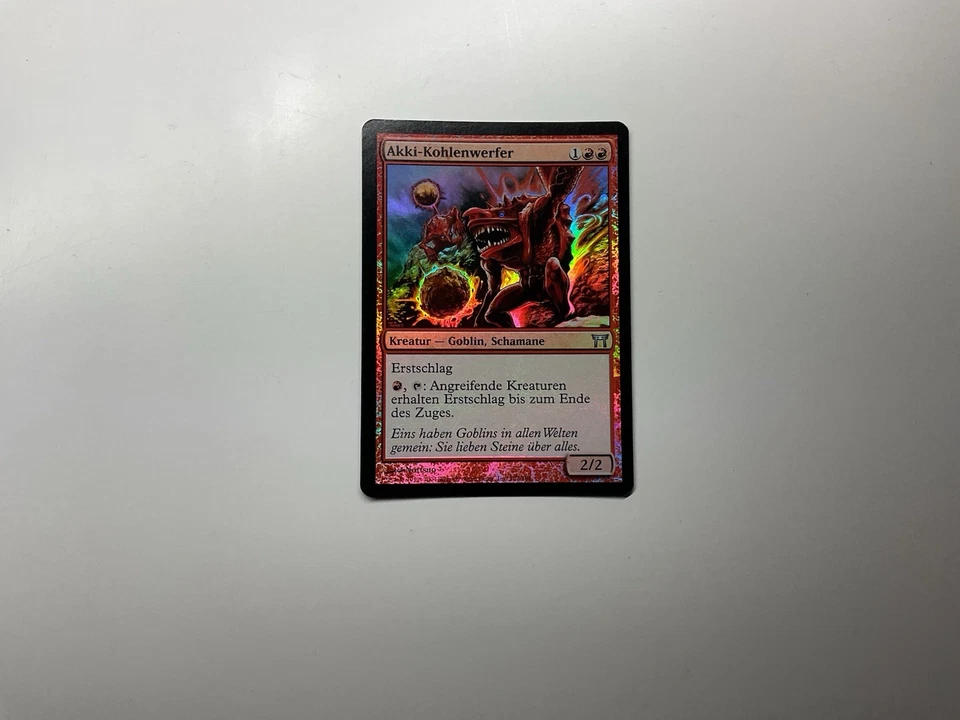 MTG Magic - Meister von Kamigawa CHK Akki-Kohlenwerfer / Akki Coalfinger Foil NM - Bild 1 von 1