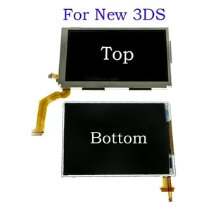 For Nintend NEW 3DS Replacement Top Upper Lower Bottom LCD Display Screen - Picture 1 of 11