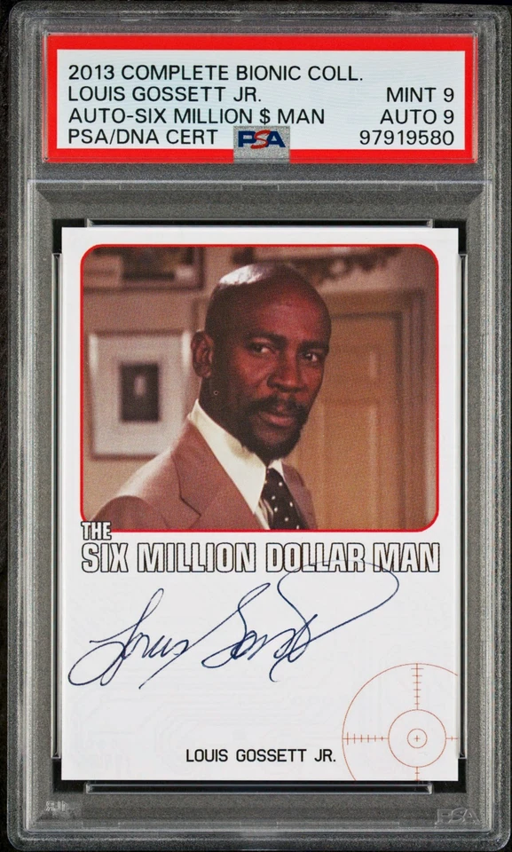 PSA 9 Auto 9 Louis Gossett Jr. 2013 Complete Bionic Signed On Card Autograph - Image 1 of 2