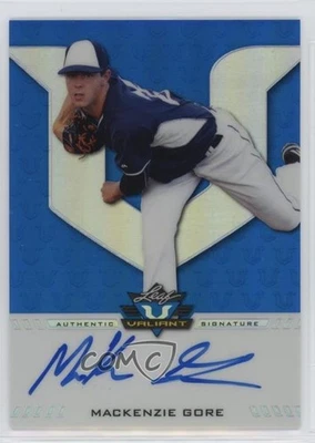 2017 Leaf Valiant Draft Blue /35 Mackenzie Gore #BA-MG1 Auto - Image 1 of 2