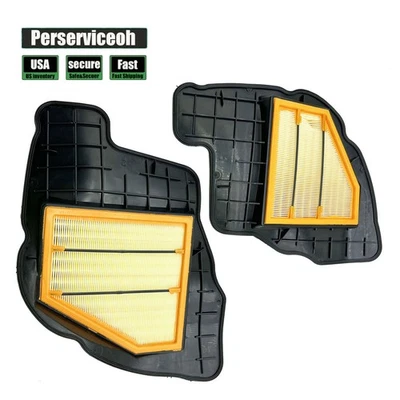 Nuevo par de filtros de aire del motor izquierdo y derecho para BMW 550i 650i 750i 750Li X5 X6 4,4 L Foto 1 de 4