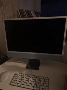 Apple iMac 24" 2021, 24 Zoll, Apple M1, 8 GB RAM, 256 GB SSD, Blau - Bild 1 von 4