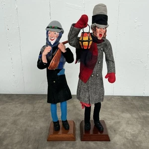 Vintage SIMPICH FIGUR PUPPEN 2er Set LATERNENMANN und FIDDLE FELLOW - Bild 1 von 6