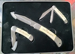 Oliver Winchester 200th Commemorative 3 Knife Set Tin Limited Edition - Picture 1 of 3