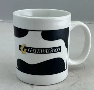 Taza de café Gateway 2000 vintage impresión de vaca computadora Linyl Tech té - Imagen 1 de 8
