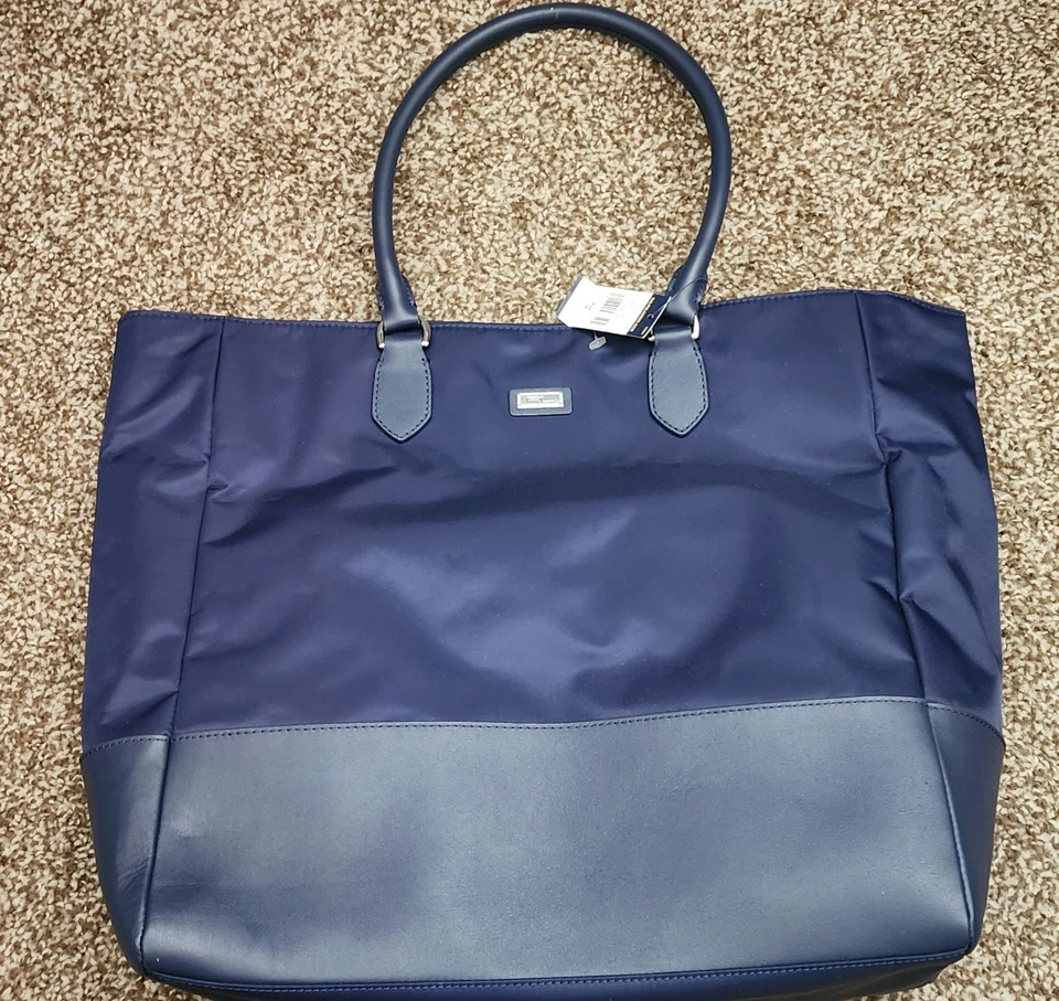 Bolso de Mano Polo Ralph Lauren Golf Asa Superior Azul Marino Francés NUEVO CON ETIQUETAS $198 Foto 1 de 4