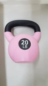 Soporte para bolígrafo Kettlebell rosa 20 lb - Accesorio de escritorio - Imagen 1 de 3