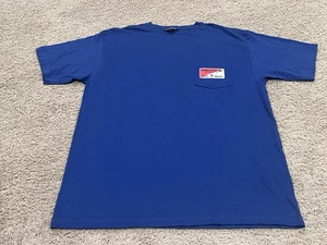 Nautica Blue Short Sleeve Chest Pocket T-Shirt Cotton Mens Large Surf Boards - Picture 1 of 8