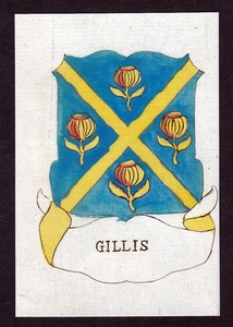 1800 Gillis Coninxloo Niederlande Wappen Adel coat of arms Kupferstich engraving - Bild 1 von 1