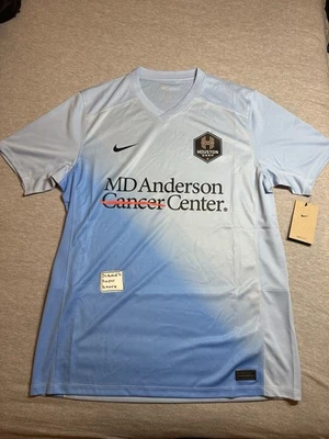 Camiseta deportiva de fútbol Nike Houston Dash 2024 Stadium secundaria azul réplica NWSL para hombre L Foto 1 de 4