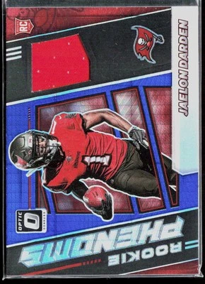 2021 Donruss Optic #RPH-34 Jaelon Darden Rookie Phenoms Horizontal Blue Hyper - Image 1 of 2