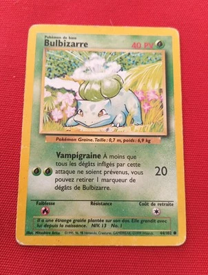 Bulbasaur 44/102 PV40 Set Of Base 2NDE Edition Wizards Pokemon Card FR Rare - Image 1 of 2