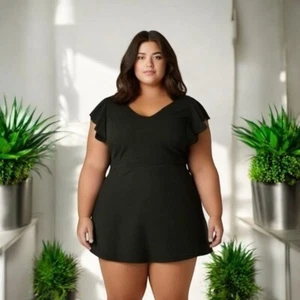 Vestido negro manga acampanada WET SEAL - 2XL - Imagen 1 de 9