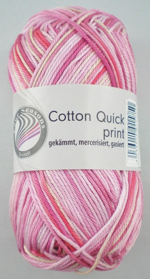 Cotton Quick Print Gründl Häkelgarn