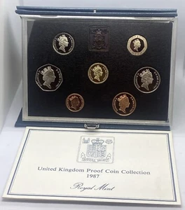 1987 United Kingdom Proof Coin Collection & COA - Picture 1 of 5