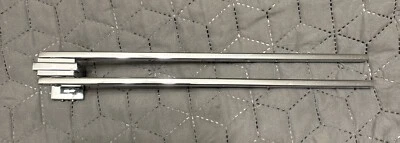 Chrome Swivel Towel Rack Folding 2 Arms Brass Hand Towel Bars Towel Hanger - Image 1 of 4