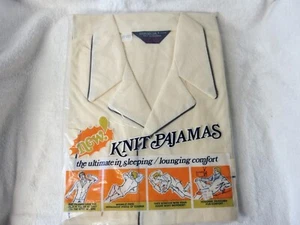 Pijama tejido vintage Desica para hombre B mediano años 70 John Wanamaker 💤Juego de salón retro - Imagen 1 de 9