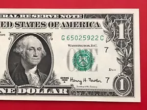 1963A $1 Dollar Bill Note ( CHICAGO G ) Uncirculated - Picture 1 of 4