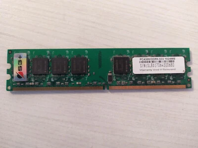 RAM S3+ 1GB (1x1024MB) PC4300 DDRII 533MHz (PC2 DIMM 240-pin) USATA FUNZIONANTE - Immagine 1 di 2