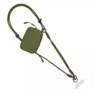 SAVE THE GIRLS RFID VERDE OLIVA DOBLE DBL CUERDA BOLSA CLIP & GO CORREA PARA TELÉFONO CELULAR - Imagen 1 de 8