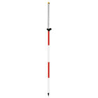 SITEPRO 07-4708-TMA 8Ft Twist-Lock Prism Pole, Red/White, 10ths/Metric
