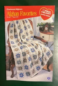 Crocheted Afghan Favorites Book 0109 7 Designs Coats & Clark 2000 - Picture 1 of 2