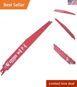 Bi-Metal Reciprocating Saw Blade 9in Nail-Embedded Wood Fast Cut 25-Pack - Picture 1 of 11